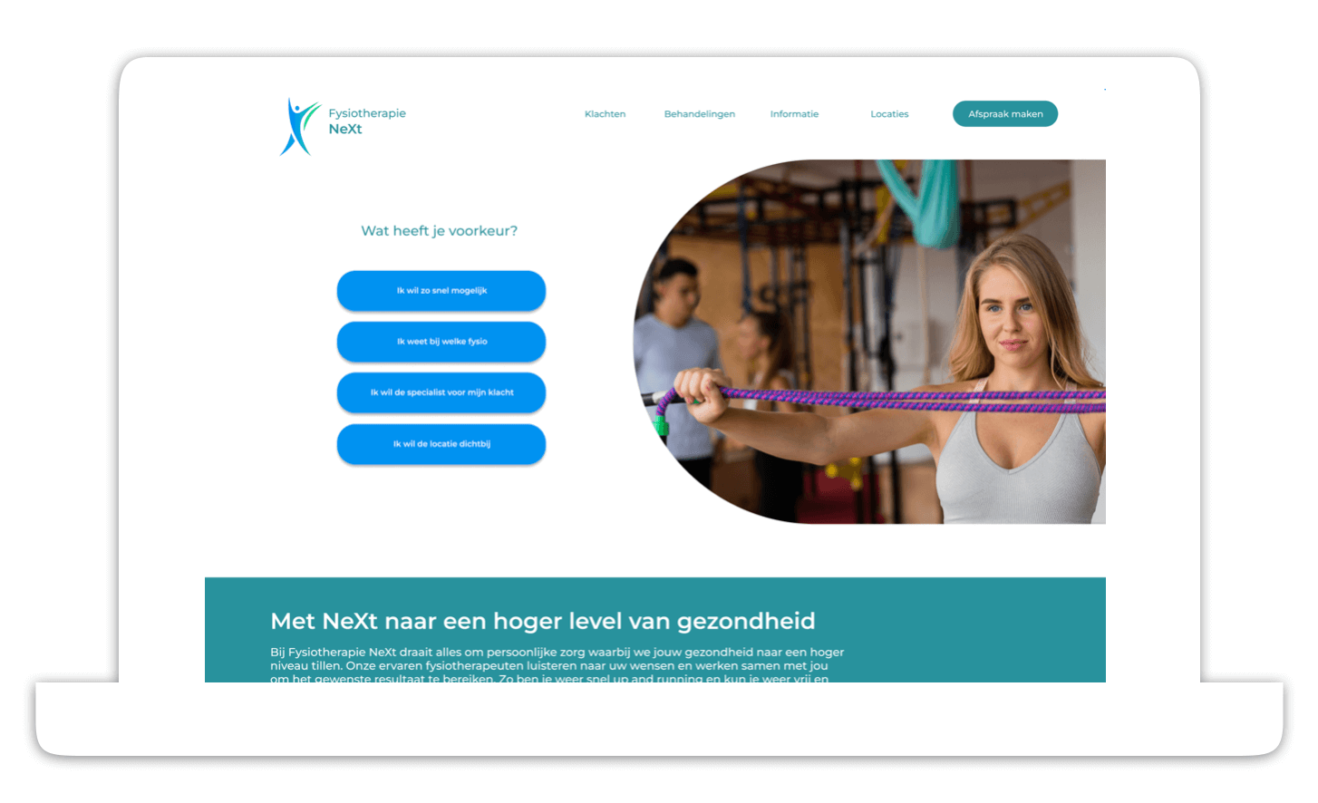 online afspraken fysiotherapie